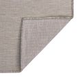 vidaXL Vonkajší koberec s plochým tkaním 80x250 cm svetlošedý