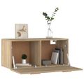 vidaXL Nástenná skrinka dub sonoma 80x35x36,5 cm spracované drevo