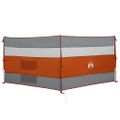 vidaXL Kempingový vetrolam sivo-oranžový 340x130 cm vodeodolný