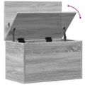 vidaXL Úložný box sivý sonoma 60x35x35 cm kompozitné drevo