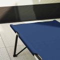vidaXL Skladacia kempingová posteľ 2 ks Modrá 206 x 76 x 74 cm