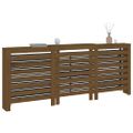 vidaXL Kryt na radiátor medový 210x21x85 cm masívna borovica