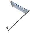 vidaXL Zaťahovacia markíza s LED 200x150 cm modro-biela