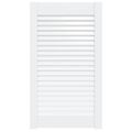 vidaXL Lamelové dvierka na skrinku, biele 69x39,4 cm, borovica