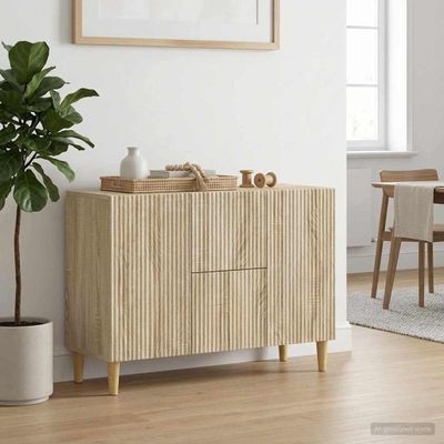vidaXL Servírovacia skriňa Dub sonoma 89 x 34,5 x 60 cm