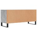 vidaXL TV skrinka betónová sivá 100x34,5x44,5 cm spracované drevo