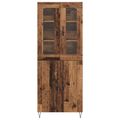 vidaXL Highboard Staré drevo 69,5 x 34 x 90 cm Kompozitné drevo