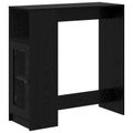 vidaXL Barový stôl 101 x 40 x 103,5 cm Kompozitné drevo Čierny dub