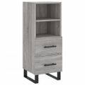vidaXL Komoda sivý dub sonoma 34,5x34x90 cm spracované drevo