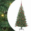 vidaXL Vianočný stromček Zelená 120 cm PVC