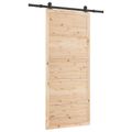 vidaXL Posuvné dvere Prírodná 80 x 208 cm Borovicový masív