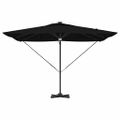 vidaXL Roma Parasol Čierna 286 x 284 x 270 cm Hliník a polyester