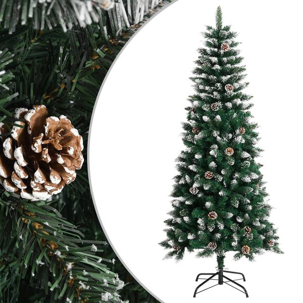 vidaXL Umelý vianočný stromček s podstavcom zelený 150 cm PVC