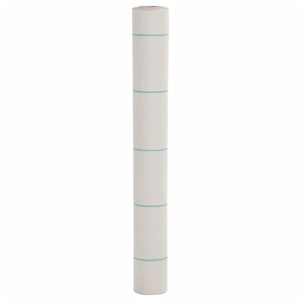 vidaXL Membrána proti burine biela 1x10 m PP