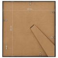 vidaXL Fotorámiky na stôl, koláž 3 ks, čierne 20x20 cm, MDF