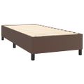 vidaXL Boxspring posteľ s matracom hnedá 90x190 cm umelá koža