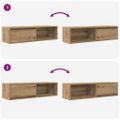 vidaXL TV skrinky 2 ks Artisan Dub 100x31x25,5 cm Engineered Wood