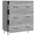 vidaXL Komoda sivý dub sonoma 70x34x90 cm spracované drevo