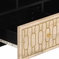 vidaXL TV skrinka 100x33x46 cm, mangový masív