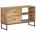 vidaXL TV stolík z recyklovaného teakového dreva 90x30x55 cm