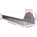 vidaXL kurací výbeh so strechou 2,5x12x2,25 m pozinkovaná oceľ