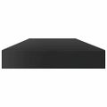 vidaXL Prídavné police 4 ks, lesklé čierne 80x10x1,5 cm, drevotrieska