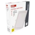 LED vstavané svietidlo NEXXO, štvorec, biely, 18W, neutrálna biela