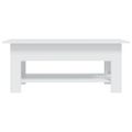 vidaXL Konferenčný stolík biely 102x55x42 cm drevotrieska