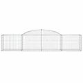 vidaXL Oblúkový gabionový kôš 15 ks 300x50x60/80 cm pozinkované železo