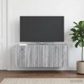 vidaXL Nástenná TV skrinka Nástenný Sivá sonoma 78,5 x 31 x 30 cm
