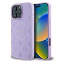 Guess case pre iPhone 16 Pro Max 6,9" GUHMP16XPSAPSMEU Saffiano Peony Classic Logo fialová MagSafe