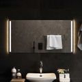 vidaXL Zrkadlo do kúpeľne s LED Priehľadná 100 x 50 cm tvrdené sklo
