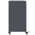 vidaXL Komoda antracitová 100,5x39x72 cm oceľ