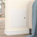 vidaXL Access Panel Biela 33 x 33 x 3 cm Oceľ