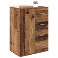 vidaXL Servírovacia skriňa Staré drevo 59 x 39 x 80 cm