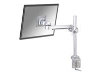 Montážna sada - plný pohyb - pre Displej LCD - strieborná - veľkosť obrazovky: 10"-30" - upevnenie svorkou, upevniteľné na stôl