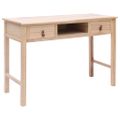 vidaXL Písací stôl prírodnej farby 110x45x76 cm drevený