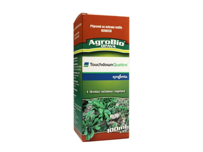 Přípravek proti jednoletým a víceletým plevelům AGROBIO Touchdown Quattro 100ml