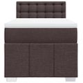 vidaXL Boxspring posteľ s matracom tmavohnedá 100x200 cm látka