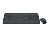 Sada klávesnice a myši - bezdrôtová - Bluetooth LE - QWERTY - US medzinárodná - grafit