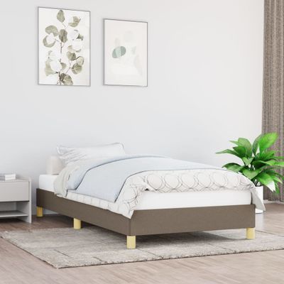 vidaXL Rám postele bez matraca Taupe 80x200 cm Látka