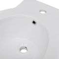 vidaXL Okrúhly stojaci bidet, biely, prvotriedna keramika