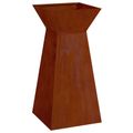 vidaXL Stĺpový kvetináč 2 ks Hrdzavý 35 x 35 x 73 cm