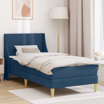 vidaXL Rám postele s matracom s čelnou doskou Polyester