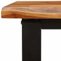 vidaXL Záhradná lavička so živou hranou 140x40x80 cm akáciový masív