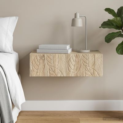 vidaXL Nástenný bočný stôl 87,5 x 34,5 x 17 cm Kompozitné drevo