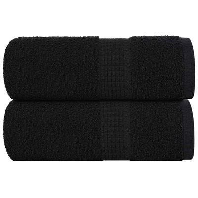 vidaXL Utierky na umývanie FROGN 2 ks čierne 30x30 cm 360 g/m²
