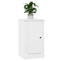vidaXL Komoda lesklá biela 37,5x35,5x67,5 cm kompozitné drevo