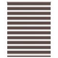 vidaXL Zebrová roleta 140,9x175 cm Šírka látky 136,7 cm, kávová