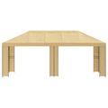 vidaXL Záhradný altánok 6 x 3 m Krémová Polyester a oceľ 190 gsm